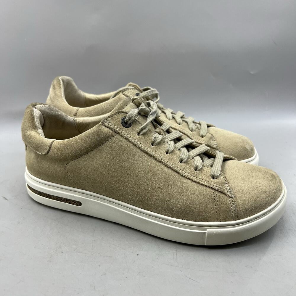 Birkenstock Bend Low Casual Shoes Women Size 8 Beige Suede Comfort Lace Sneakers
